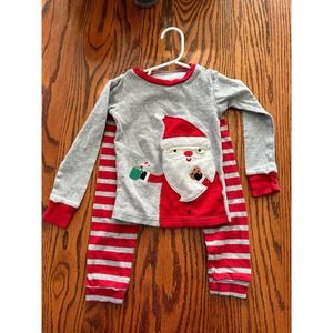 Santa Striped Just For You Sleep Set 3t